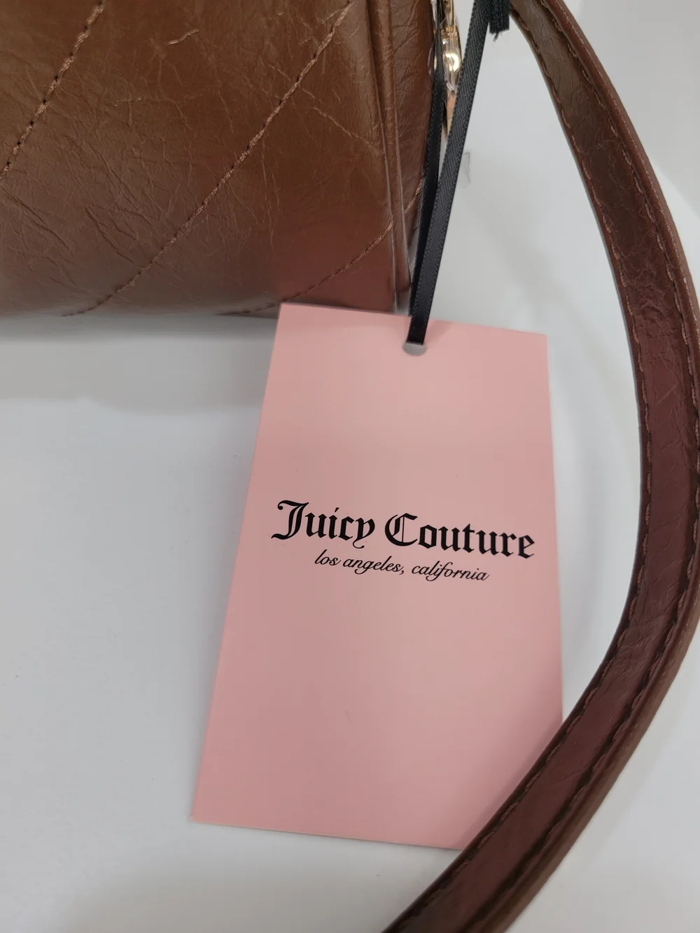 👉✨️ Juicy Couture Brown  Soft Spoken Chocloate Crossbody Bag